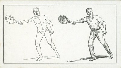 Nasıl çizilir: Tenis oynayan figür (lito) by English School