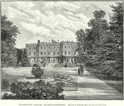 Hughenden Malikanesi, Buckinghamshire (gravür) by English School