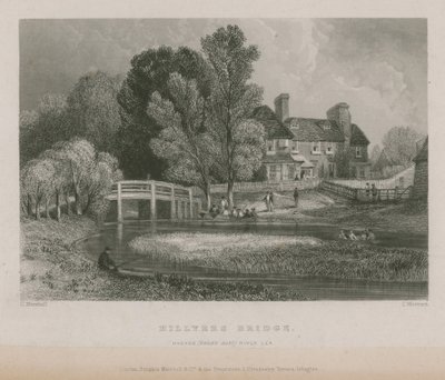Lea Nehri üzerinde Hughes feribot by English School