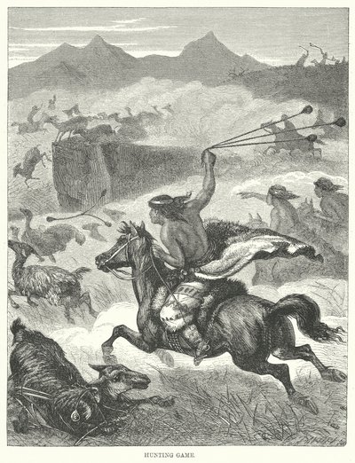 Av Oyunu (gravür) by English School