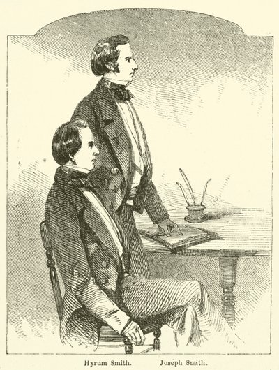 Hyrum Smith, Joseph Smith (gravür) by English School