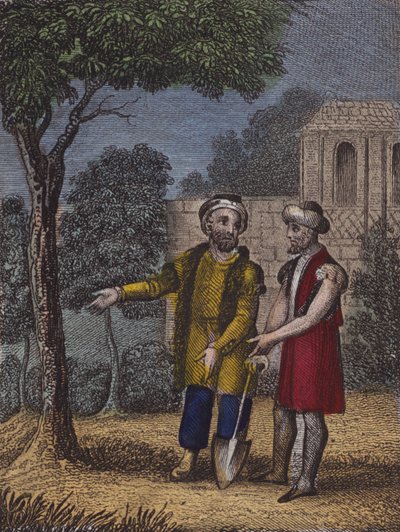 Acı ve sabırdan sonra görebilirseniz ... (renkli gravür) by English School