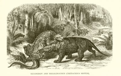 İguanodon ve Megalosaurus, Kretase Sistemi by English School