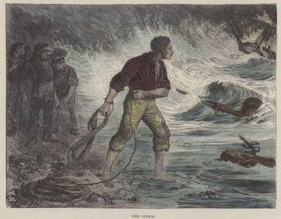 David Copperfield için çizim (renkli gravür) by English School
