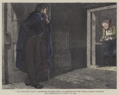 Little Dorrit için illüstrasyon (renkli gravür) by English School