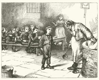 Oliver Twist için illüstrasyon (gravür) by English School