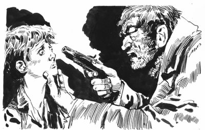 Charles Dickens tarafından Oliver Twist için illüstrasyon (kalem ve mürekkep) by English School