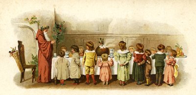 Noel Baba'nın Gelişi için İllüstrasyon by English School