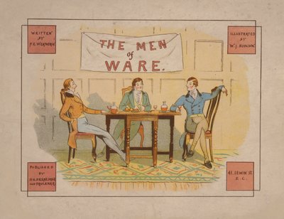 The Men of Ware için illüstrasyon, c.1880 (renkli taş baskı) by English School