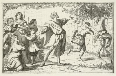 John Bunyan tarafından Pilgrims Progress için İllüstrasyon by English School