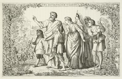 John Bunyan tarafından Pilgrims Progress için İllüstrasyon by English School