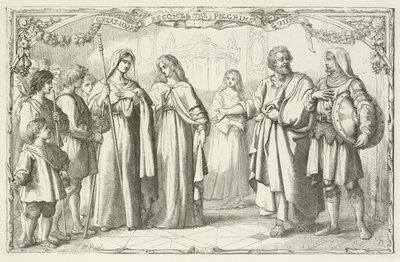 John Bunyan tarafından Pilgrims Progress için İllüstrasyon by English School
