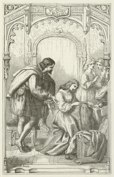 John Bunyan tarafından Pilgrims Progress için İllüstrasyon by English School