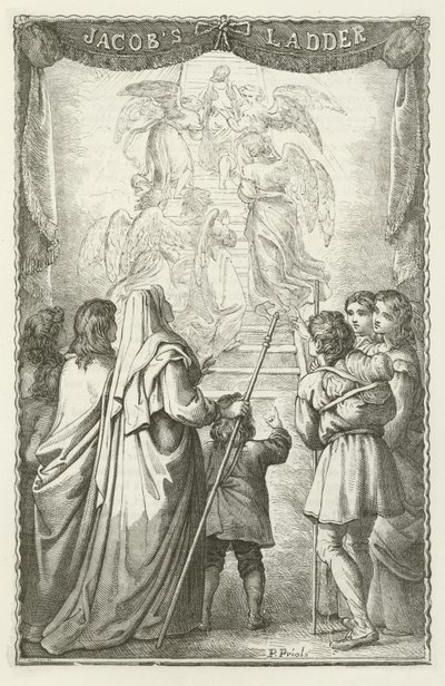 John Bunyan tarafından Pilgrims Progress için İllüstrasyon by English School