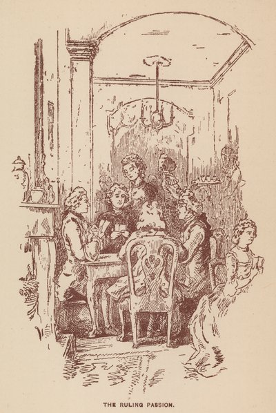 The Virginians için çizim, Thackeray (lito) by English School