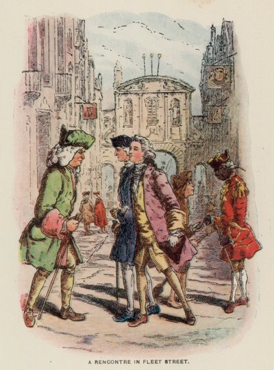 Thackeray tarafından Virginians için İllüstrasyon by English School