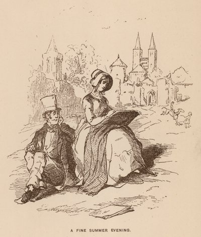 Vanity Fair için Thackeray (lito) çizimi by English School