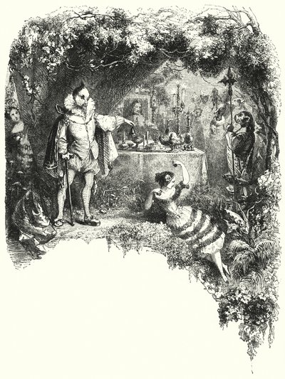 Bale, Le Diable boiteux veya İki Çubuktaki Şeytan için illüstrasyon (gravür) by English School