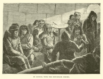Netchillik Eskimo ile konseyde by English School