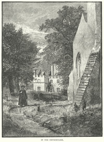 Kilise Bahçesinde (gravür) by English School