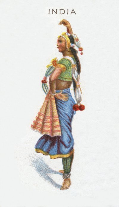 Hindistan, sigara kartı, 1915 by English School