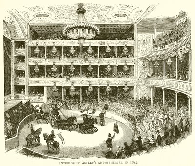 1843 yılında Astleys Amfitiyatrosu