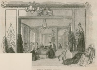 Jays Mourning Kuruluşunun İç Mekanı, Regent Street, Londra by English School