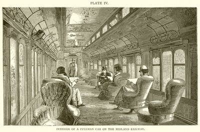 Midland Demiryolundaki Bir Pullman Arabasının İçi by English School