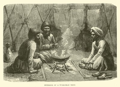 Bir Türkmen çadırının içi by English School