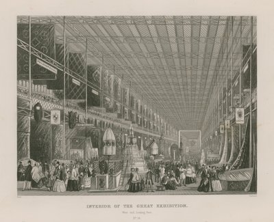 Büyük Serginin İçi, 1851, batı ucu doğuya bakıyor by English School
