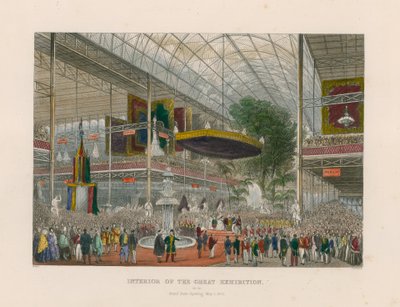 Büyük Serginin İçi, Grant State Açılışı, 1 Mayıs 1851 by English School
