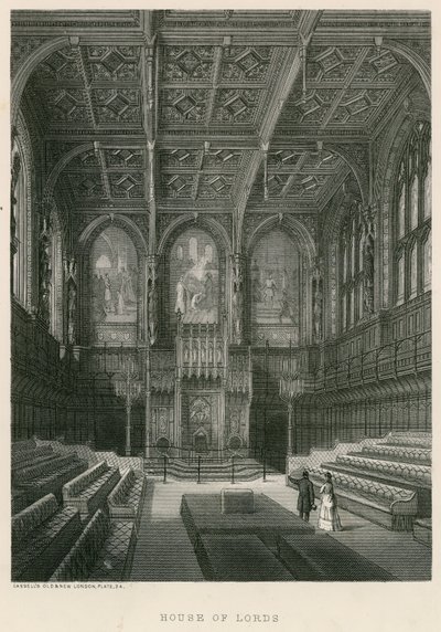 Lordlar Kamarası İçişleri, Westminster, Londra by English School