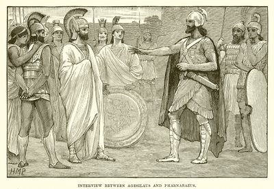 Agesilaus ve Pharnabazus arasındaki röportaj by English School