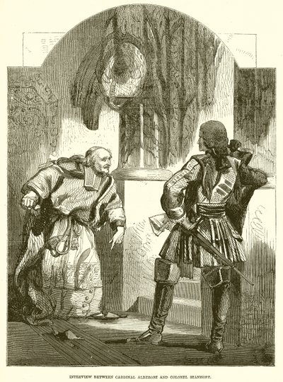 Kardinal Alberoni ve Albay Stanhope arasındaki röportaj by English School