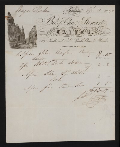 Charles Stewart, terzi, St Paul