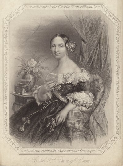 İspanya Isabella II by English School