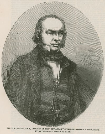 Isambard Kingdom Brunel, Leviathan buharlı gemisinin tasarımcısı by English School