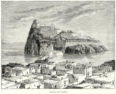 Ischia Adası (gravür) by English School