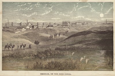 İsmailiye, Süveyş Kanalı üzerinde (renkli gravür) by English School