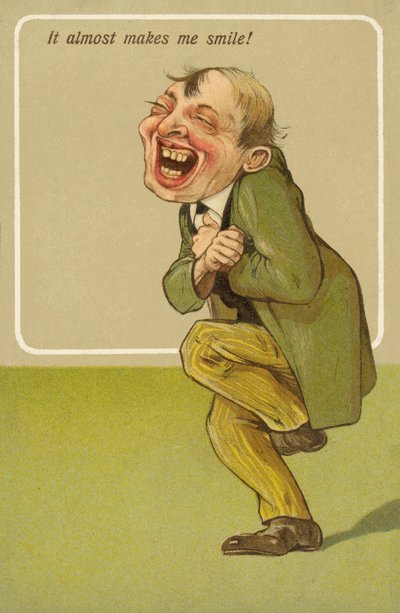 Neredeyse beni gülümsetiyor! (chromolitho) by English School