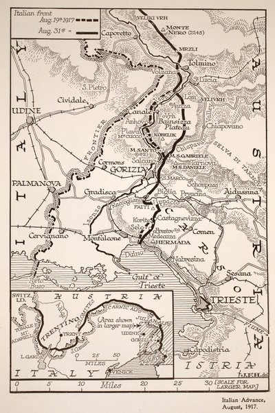 İtalyan avans, Ağustos 1917 by English School