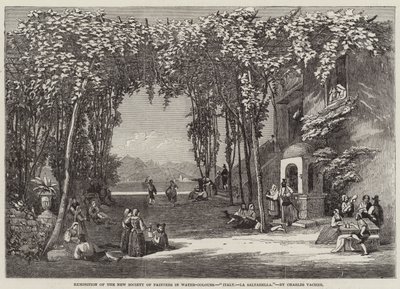 İtalya, La Saltarella (gravür) by English School