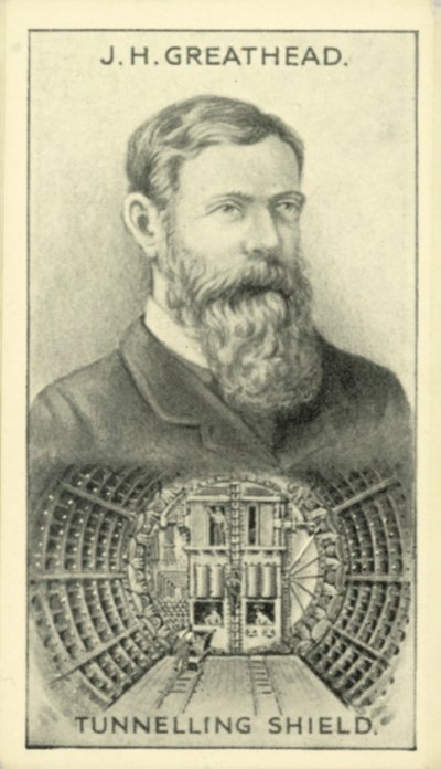 JH Greathead, Tünel Kalkanı (lito) by English School