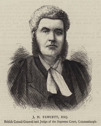 JH Fawcett, Esquire (gravür) by English School