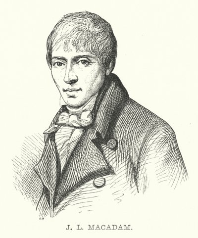 J L MacAdam (gravür) by English School
