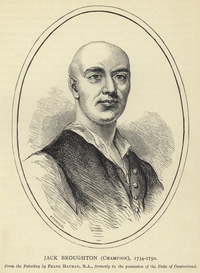 Jack Broughton, Şampiyon, 1734-1750, Eskiden Cumberland Dükü