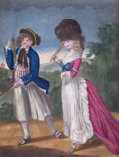 Jack Oakham Nişan İçin Sinyal Veriyor, 1781 by English School