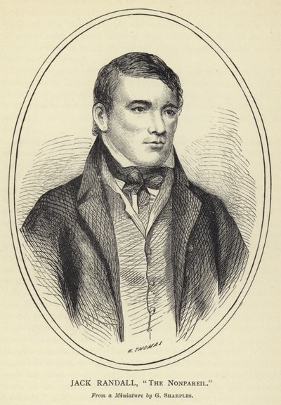 Jack Randall, The Nonpareil, Bir Minyatürden, G Sharples by English School