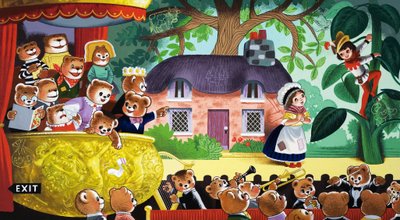 Jack ve Fasulye Sırığı oyuncak ayılar tarafından izleniyor by English School