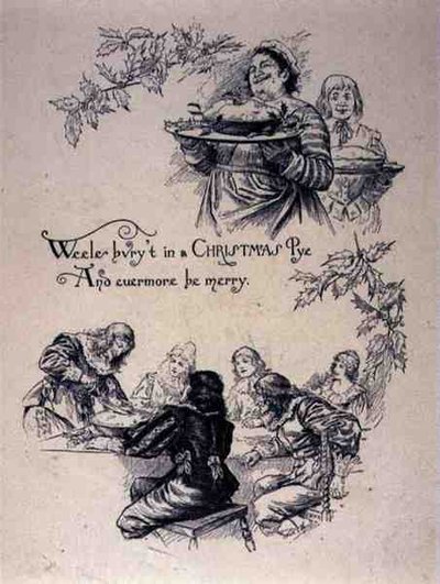 Jakoben tarzı Noel sahnesi (lito) by English School